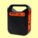 Solar Generator Outdoor Portable Lighting Solar Panel Emergency Power Supply with Radio Speaker Flashlight 3 LED Bulbs