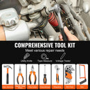 SucceBuy Tool Kit Home Repairing Tool Kit with Portable Tool Storage Case Home Maintenance DIY Projects and Automotive Repair