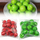 20 Stück Künstliche Äpfel Obst Plastik Gefälschte Rot Grüne Äpfel Foto Requisiten Hochzeitsdekorationen Obst Zuhause Künstlicher Varietätsshop