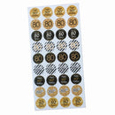 216pcs 30th Happy Birthday Paper Seal Stickers Cheers to 40 50 60 70 80 Years Old Party Gift Stickers Baby Shower Party Supplies