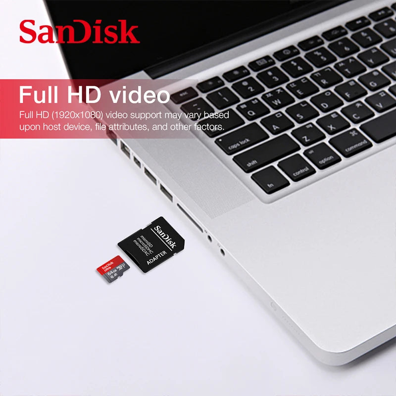 Original SanDisk micro tf sd card 256GB Memory Card 32GB 64gbGB Flash Card  Class10 TF Card 64GB 128GB A1 U1 for smartphone