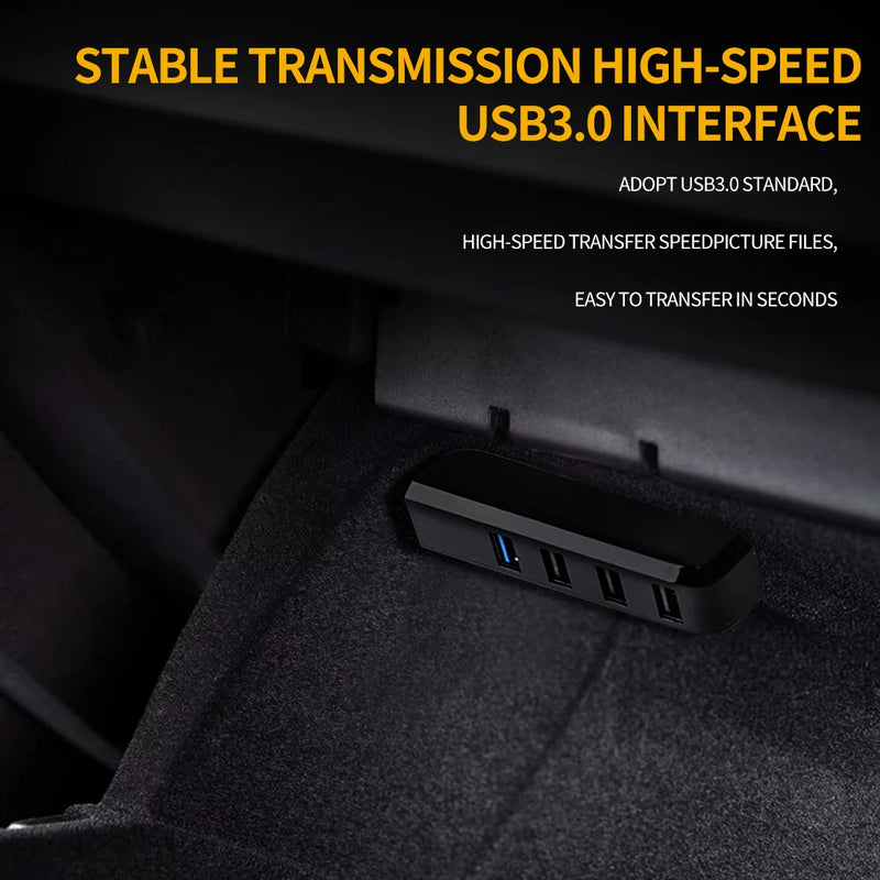 Car Ambient Lights Automatic OFF Module 30 60 Seconds Glove Box USB Expansion Dock Symphony 140cm Strips For Tesla Model 3 Y S X