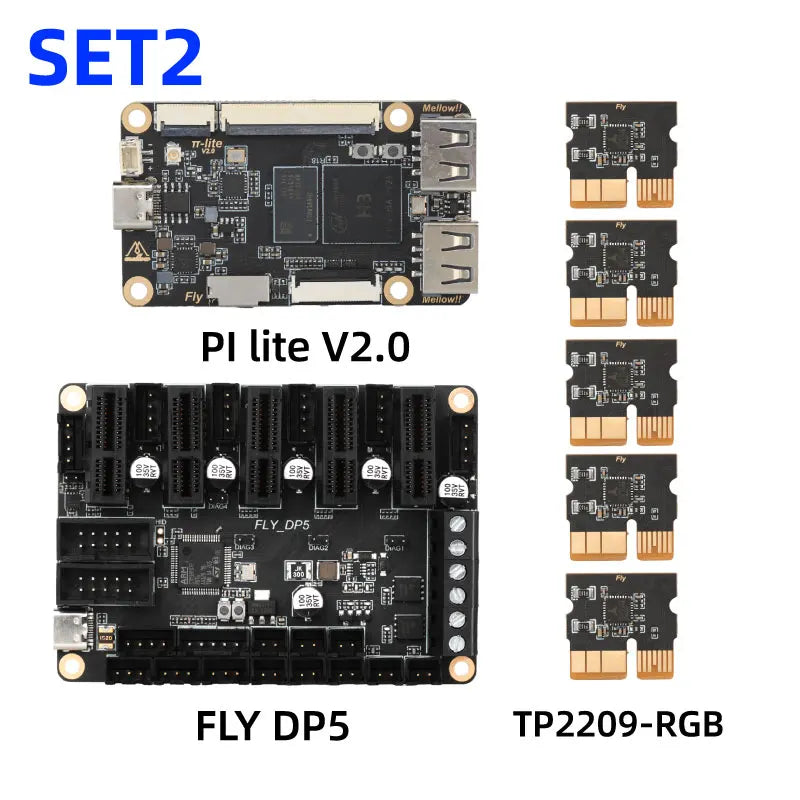 Mellow Fly-DP5 Control Board 32-bit ARM Chip, PCIe,RGB Driver,CAN Bus,DIAG Homing, and Klipper Support For DIY 3D Printer Parts