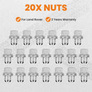 20 Stk. Radmutter aus Leichtmetall für Land Rover Discovery 3 LR3 05-09 RRD500510 RRD500290 RRD500290, RRD500510 Links Rechts Vorne Hinten