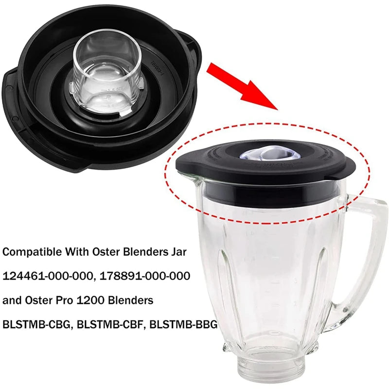 Blender Jar Lid Cover Cap Replacement For Oster Osterizer Classic Series Blender 6-Cup Glass Jar,Blender Lid Replacement