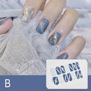 Semi Cured Gel Nails Art Stickers Fashion Solid Color Manicure Decal UV LED Lamp Need Gel Nail Decals Nail Sticker Decoration