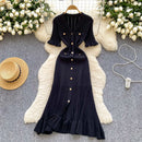 The Serene | Slim Knit Mermaid Sundress with Button Detail