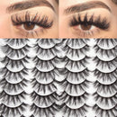 20 Paar künstliche Wimpern Wimpern Nagaraku Nerzwimpern Falsche helle Wimpern FADVAN Y Wimpernverlängerung Cils Wimpern Nagaraku