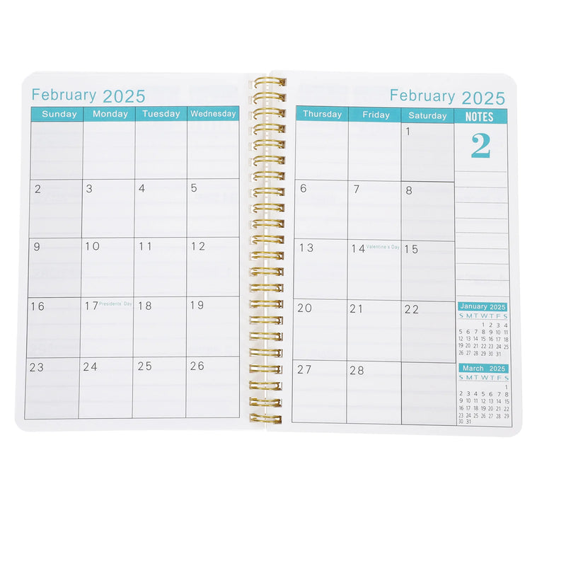 Schedule Book Academic Planners Agenda for Teachers 2025 Student Paper Weekly Calendar