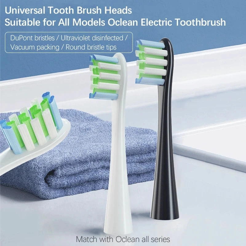 For Oclean Flow/X/ X PRO/ Z1/ F1/ One/ Air 2 /SE Replacement Heads Brush Heads Soft DuPont Sonic Toothbrush Vacuum Bristle