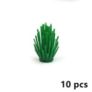 City House Accessories MOC Bricks 3471 2435 6064 Plant Tree Pine Prickly Bush 2x2x4 Green Grass Building Bricks Creative Toys