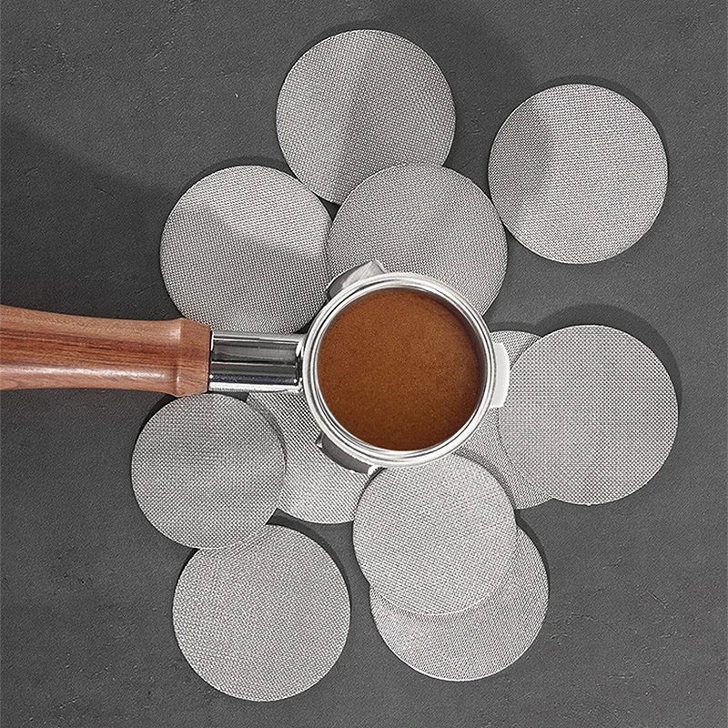 51/53/58mm Coffee Filter Screen Mesh Heat Resistant Mesh Portafilter Barista Coffee Making Puck Screen for Espresso Machine