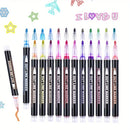 8/12/24 Colors Outline Markers Self Double Line Self Outline Metallic Pens for Scrapbook  Making Easter Eggs Art Crafts