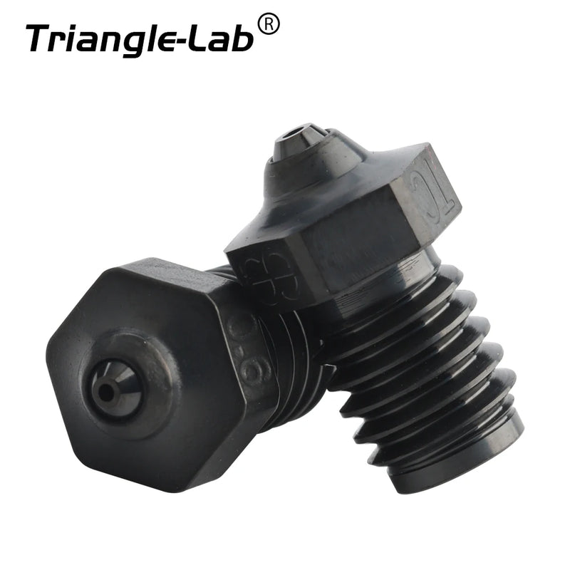C Trianglelab Phaetus collaboration Tungsten Carbide Nozzle v6 Super Wear-Resistance DLC coating M6 thread for v6 hotend DDE blv
