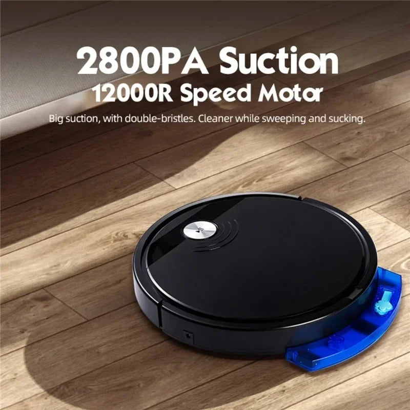 2024 New Smart Remote Control Vacuum Cleaner Wet And Dry Mopping Household Multiple Modes Anti-drop 2800 PA Sweeping Cleaning M