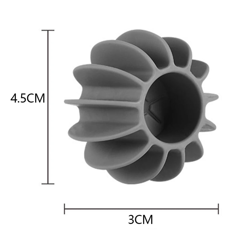 6pcs Laundry Ball Reusable Silicone Wash Ball Solid Color Dryer Balls Magic Pet Hair Remover Enhance Your Machine Cleaning Power