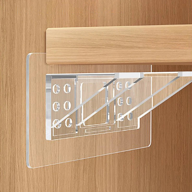 2/4pcs Adhesive Shelf Support Pegs For Kitchen Bedroom Closet Cabinet Shelf Support Clips Wall Hanger Sticker Bracket Holder