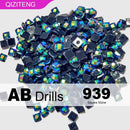Neuheiten Einfarbige AB-Quadrat-Diamantperlen für DIY-Diamantmalereien Harz AB-Steine 2,5 mm AB-Steine 1000/2000 Stück