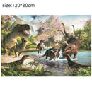 New Jurassic Dinosaur Theme Disposable Tableware Cup Plates Children's Birthday Party Dinosaur Latex Balloon Banner Decoration