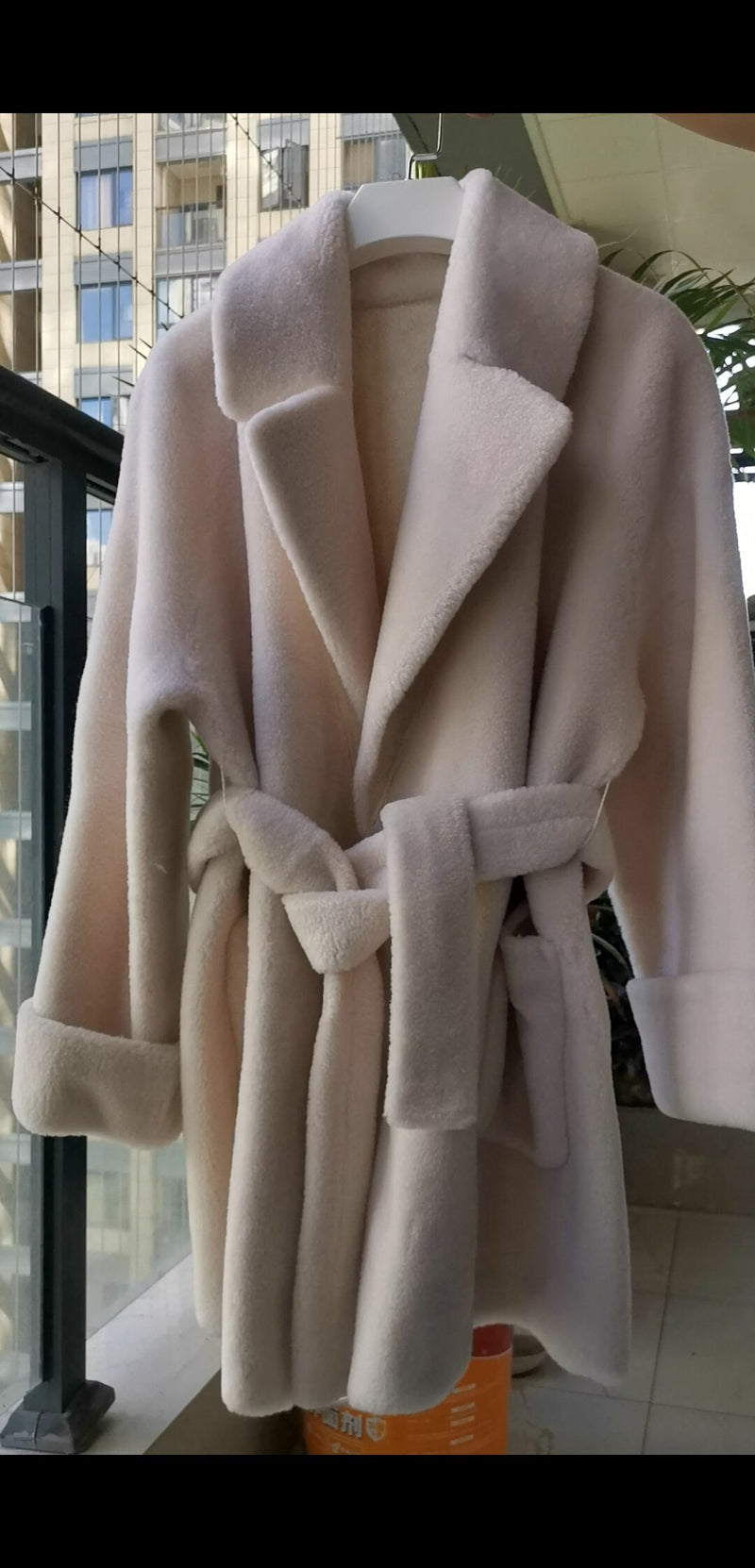 100% Wool Coat Fashion Slim Jackets for Women 2022 Soft Coat Female Autumn Winter Sheep Shearing Coat Ropa Para Mujer