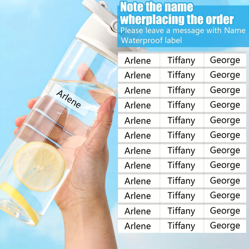 Personalized Label Stickers - Custom Name Stickers for Water Bottles, Cups, and Children's Stationery - Transparent & Waterproof