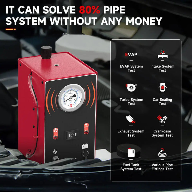 ANCEL S200 EVAP Smoke Leak Detector for Car Motorcycle Smoke Machine Diagnostic Tool Vacuum Tester Oil Fuel Pipe Leakage Locator