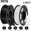 JAYO 2 Rolls 3D High Speed Matte PETG/PETG Filament 1.75mm 600mm/s Print Range High Flow Speedy PETG 3D Printer Filament for 3D