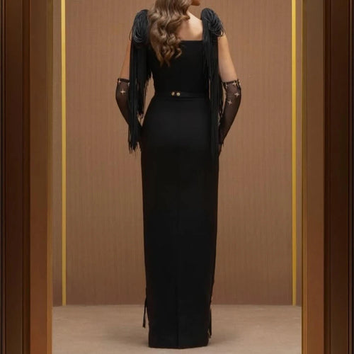 The Nocturne | Custom Floor-Length A-Line Evening Gown