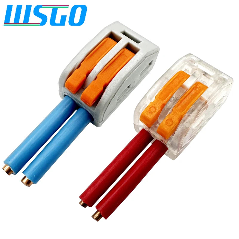 Cable Connector Compact Type 222 Quick Plug Terminal, 30/50/100 Piece Terminal 212 Orange Home Wiring Module