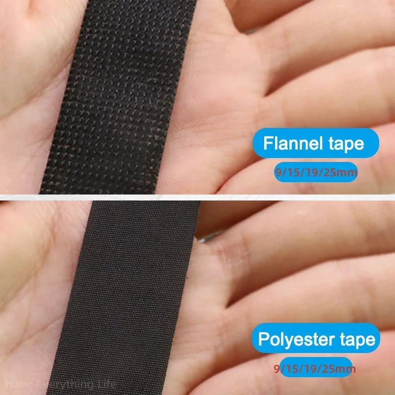 Heat-resistant Tape Adhesive Flame Retardant Polyester/Flannel Cloth Electrical Tapes For Car Cable Tape Harness Wiring Loom 15M