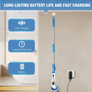 Electric Spin Scrubber Electric Cleaning Brush w/9 Brush Heads&Extension Handle,Cordless Cleaning Brush for Tile,Sink,Tub,Floor