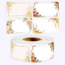 50-250pcs 3*5CM Flowers Name Labels Kitchen Blank Handwritten Date Stickers Refrigerator Freezer Food Storage Small Business