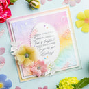 New 2025 February Spring Tiny Butterflies Flower Bouquet Scalloped Pierced Rectangle DIY Scrapbooking Diary Make Easter Gift Box