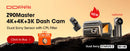 DDPAI Z90 Master 4K+4K Dual Car Dashcam Front and Rear Dual HDR Dash Cam GPS ADAS Parking Night Vision Camera DVR Video Recorder