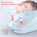 Rechargeable Bluetooth 5.2 Wireless Mouse 2.4G Optical Mice with USB RGB 1600DPI Mouse for Computer Laptop PC Mute Mause