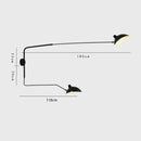 Nordic DaWn Spider Serge Mouille Wall Lights Bedroom Industrial Retro Wall Lamp Creative Simple Living Room Led Light Fixtures