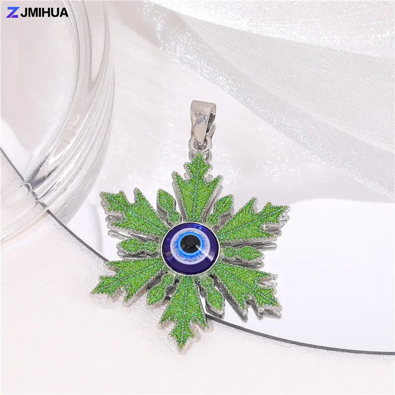 New Crystal Blue Evil Eye Charms Amulet Pendants For Jewelry Making Accessories DIY Designer Bohemia Style Necklaces Supplies