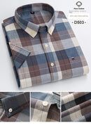 The Merchant | 100% Cotton Oxford Shirt, Short Sleeve