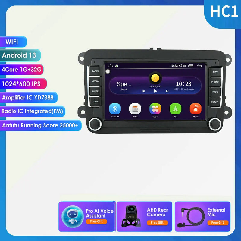 GPS Android 14 Auto Radio for Volkswagen VW Passat B6 B7 T5 Tiguan Touran GOLF POLO Carplay 4G Car Multimedia GPS 2din Autoradio