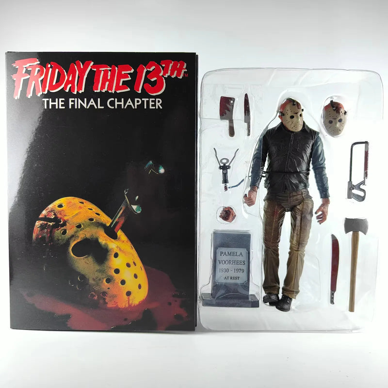 The 13th Figure Toys NECA Friday Freddy Jason Voorhees Blood Action Figure Jason Collectible Model Christmas Halloween Gifts
