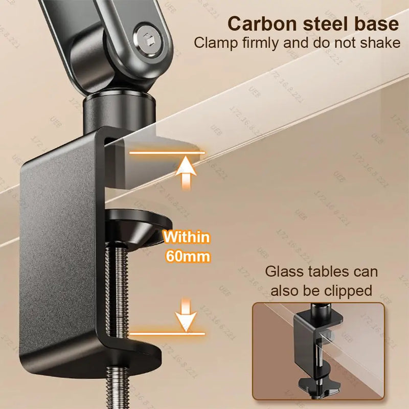 Acrylic Book Stand Ergonomic Foldable Book Support 360° Rotating Collapsible Desktop Riser Stand for Recipe Sheet Music Tablet