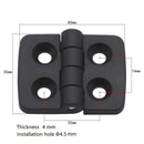 10PCS 40*30mm Small Hinges Black Mini Plastic Door Bearing Butt Cabinet Drawer Jewellery Box ABS Hinge For Furniture Hardware