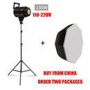 135W Photography LED COB Video Light  Daylight-Balanced Sun Lamp for Portrait Flash Studio Accessories Youtube Live