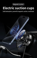 Car Magnetic&Vacuum Suction Cup Phone Holder Wireless Charger Foldable Stand For Magsafe iPhone 16 15 14 13 12 Pro Fast Charging
