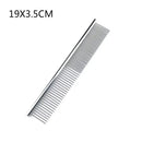 Stainless Steel Dog Comb Long Thick Hair Fur Removal Brush 16/19cm Pets Dog Cat Grooming Dematting Combs for Shaggy Dogs