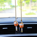 Cute Lucky Cat Charm Car Pendant Automobiles Rearview Mirror Suspension Decoration Accessories Hanging Pendant Gifts for Girls