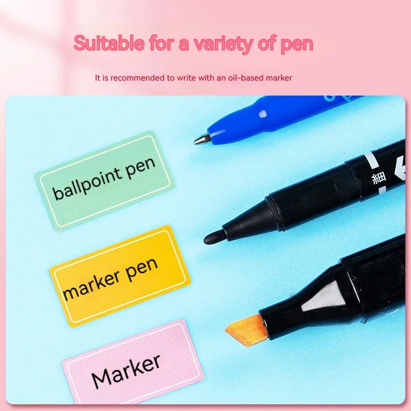 Jars Labels Colorful Blank Stickers Scrapbook Writable Stickers DIY Self-adhesive Label Waterproof Sticker Stationery Supplies