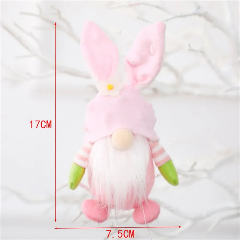 Easter Faceless Gnome Rabbit Doll Cartoon Home Easter Ornament Bunny Doll Easter Party Gifts