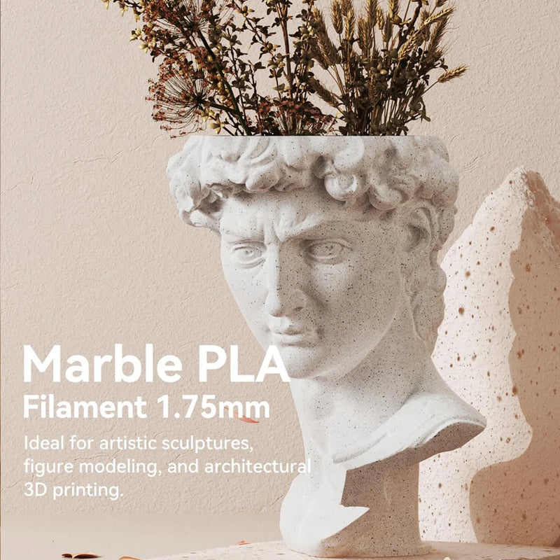 JAYO High Speed Marble PLA Filament 5 Rolls High Speed PLA 3D Printer Filament For FDM Marble-Like Texture 3D Printing Materials