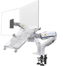 Desktop NB F160 + FP-2 Gas Spring Dual Arm for 17"-27" Monitor Holder + 10"-17" Laptop Support Air Press Mount Stand Load 2-9kg